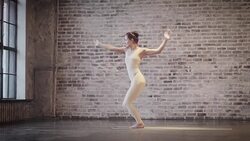 Young Woman Doing Yoga Meditation and Stretching Exercises Stock Footage