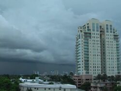 Lightning Over The Fort Lauderdale Skyline Stock Footage