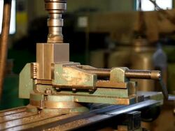 Milling Machine in Operation Stock Footage