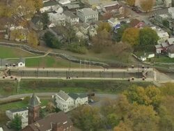 Waterford And Start Of Erie Canal Stock Footage