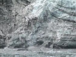 Glacier Calving Stock Footage