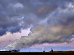 Industrial clouds Stock Footage