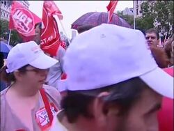 Public sector workers rally against austerity measures News Clip