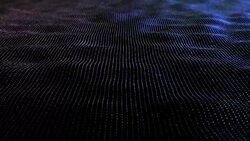 Futuristic Particles Wave Abstract Background - Creative Design Element. Stock Footage