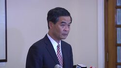 Hong Kong chief executive promises to work towards universal suffrage News Clip