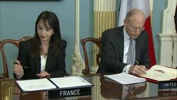 The United States and France have signed an accord that will compensate thousands of Holocaust survivors and their families who were deported to concentration camps by France's state rail company during Nazi occupation. (Dec. 8) News Clip