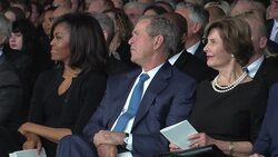 Friends, family in last farewell to Nancy Reagan News Clip