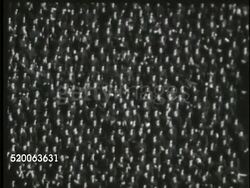 1963: UNITED STATES AIR FORCE ACADEMY: VS Football game on field in Falcon Stadium between Air Force & unidentifiable team, cadets in stands watching, cheering, head coach Ben Martin (1921-2004) walking on sideline. Sports, recreation Instructional Video