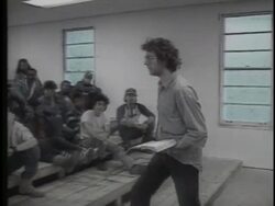 David Koresh in classroom Stock Footage