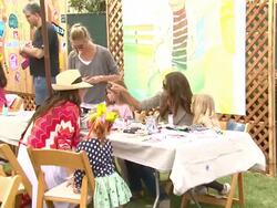 Ali Landry, Denise Richards at the Elizabeth Glaser Pediatric AIDS Foundation's 22nd Annual 'A Time For Heroes' Celebrity Carnival at Los Angeles CA. (Footage by WireImage Video/Getty Images Entertainment Video) Stock Footage