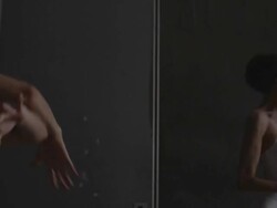 Waist up shot of three ballerinas performing arm movements Stock Footage