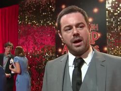 INTERVIEW - Actor Danny Dyer nominated for the Sexiest Male Category at the Best Actor award at the British Soap awards 2014 Stock Footage