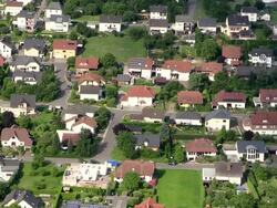 MS Shot of human settlement / Serrig, Rhineland-Palatinate, Germany Stock Footage