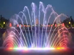 Landmark Big Wild Goose Pagoda in Xi'an, China Stock Footage