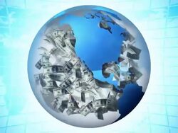 Money Wold Sphere Stock Footage