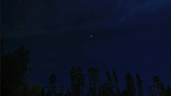 Starry Cloudy Night Stock Footage