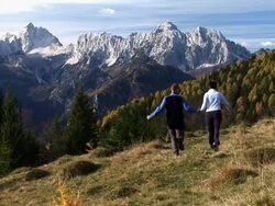 HD: Couple Running Stock Footage