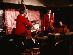 Roaring 20s nightclub speakeasy band Stock Footage