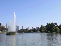 Los Angeles Echo Park HD Video Stock Footage