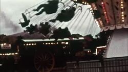 Carnival rides at an amusement park provide thrills and fun. Stock Footage