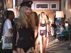 Agent Provocateur Soir_e Fashion Show - Runway and Backstage Stock Footage