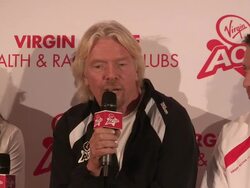 INTERVIEW - Richard Branson; Gary Stewart on costs Stock Footage