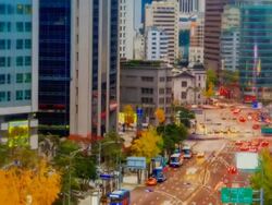 Twilight Seoul City Stock Footage