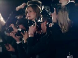Actress on red carpet Stock Footage