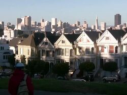 HD: San Francisco Victorian houses Stock Footage