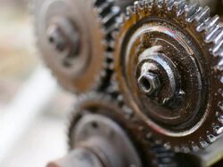 GEARS ROTATING LOOP Stock Footage