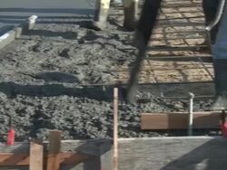 Pouring Concrete Stock Footage