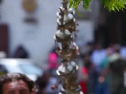 Streets of Tripoli, shoppers, school girl, tea seller, smokers Stock Footage