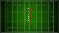 HD Video: Football Strategy over gridiron background Stock Footage