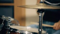 Man Playing Drums Stock Footage