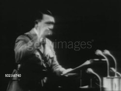 Konrad Henlein in 1938, and parade in Prague to commemorate Czechoslovakian unity News Clip