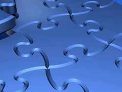 Blue Puzzles (Long Version) Stock Footage