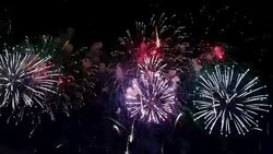 Video of celebration fireworks in 4K Stock Footage
