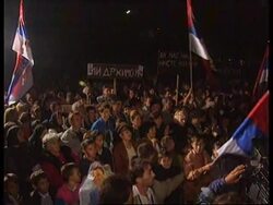 Bosnia - Arkan holds election rally News Clip