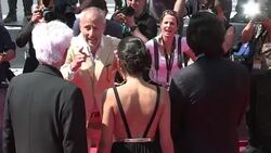 CLEAN : Cannes Jarmusch and cast arrive for Paterson film screening News Clip
