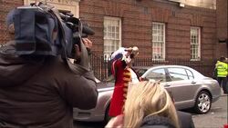 Town Crier Outside The Lindo Wing News Clip