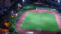 People in the stadium Stock Footage