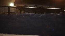 Tractor grooming snow Stock Footage