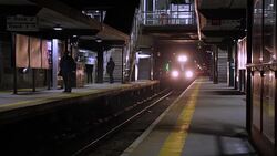 Early morning commuter trains at White Plains station News Clip