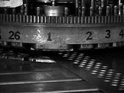 machine tool B&W Stock Footage