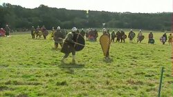 Battle of Hastings re-enactment in progress News Clip