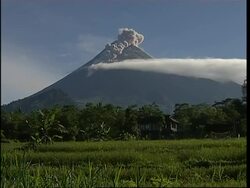 Morning scenes at Mt Merapi volcano which threatens eruption Instructional Video