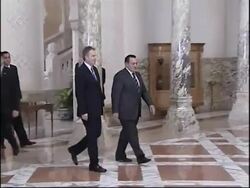 UK Prime Minister arrives for peace talks News Clip