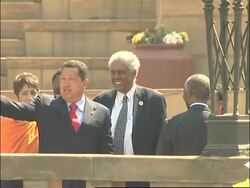 President Chavez visits, joint presser with President Mbeki News Clip