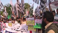 Protest against US drones attacks News Clip