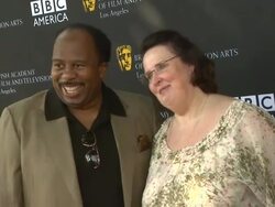 Leslie David Baker and Phyllis Smith at the 9th Annual BAFTA Los Angeles TV Tea Party at Beverly Hills CA. (Footage by WireImage Video/Getty Images Entertainment Video) Stock Footage